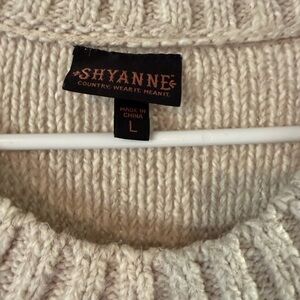 Shyanne Women's Soft Knit Cream Sweater